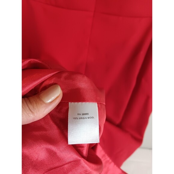 Vintage Pendleton Virgin Wool Sheath Dress Sz 12 Red Fully Lined. - Picture 4 of 5